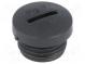 Záslepka  PG7  Mat  polyamid  Těleso  černá  H  10mm  Øprům  14,8mm