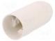 Objímka  pro žárovku  E14  Těleso  bílá  Ø  26mm  Mat  termoplast