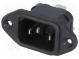 Konektor  napájecí AC  zásuvka  vidlice  10A  250VAC  IEC 60320