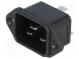 Konektor  napájecí AC  zásuvka  vidlice  16A  250VAC  IEC 60320