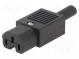 Konektor  napájecí AC  zástrčka  zásuvka  10A  250VAC  IEC 60320