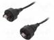 Patch cord  3m  Buccaneer Ethernet  PIN  8  zlacený  1,5A  IP68