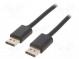 Cable  DisplayPort 1.2  DisplayPort plug,both sides  1.8m  black