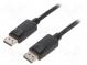 Cable  DisplayPort 1.2  DisplayPort plug,both sides  1m  black