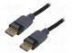 Cable  DisplayPort 1.3  DisplayPort plug,both sides  1m  black