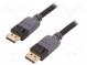 Cable  DisplayPort 1.3  DisplayPort plug,both sides  3m  black