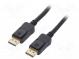 Cable  DisplayPort 1.4  DisplayPort plug,both sides  0.5m  black