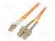Světlovodný patch cord  OM2  LC/UPC,SC/UPC  1m  LSZH  oranžová