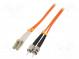 Světlovodný patch cord  OM2  LC/UPC,ST/UPC  5m  LSZH  oranžová