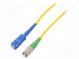 Světlovodný patch cord  FC/APC,SC/UPC  15m  LSZH  žlutá  Økab  3mm
