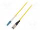Světlovodný patch cord  FC/UPC,LC/UPC  10m  LSZH  žlutá  Økab  3mm
