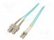 Světlovodný patch cord  OM4  LC/UPC,SC/UPC  10m  LSZH  zelená