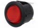 ROCKER  SPST  pol  2  OFF-ON  20A/14VDC  červená  LED 14VDC  50mΩ