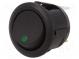 ROCKER  SPST  pol  2  OFF-ON  20A/14VDC  zelená  LED 14VDC,bodové