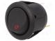 ROCKER  SPST  pol  2  OFF-ON  20A/14VDC  červená  LED 14VDC,bodové