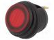 ROCKER  SPST  pol  2  OFF-ON  20A/14VDC  červená  IP65  LED 14VDC