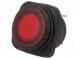 ROCKER  SPST  pol  2  OFF-ON  10A/250VAC  červená  IP65  LED 12VDC
