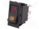 ROCKER  SPDT  pol  2  ON-ON  20A/12VDC  černá  LED 12VDC,bodové