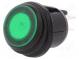 ROCKER  DPST  pol  2  OFF-ON  20A/12VDC  zelená  IP65  LED 12VDC