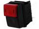 Switch  push-button  Pos  2  DPST  10A/250VAC  OFF-ON  red  on panel
