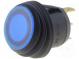 ROCKER  SPST  pol  2  OFF-ON  10A/24VDC  modrá  IP65  LED 24VDC  50mΩ