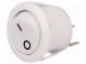 ROCKER  SPST  pol  2  OFF-(ON)  10A/250VAC  bílá  není  50mΩ  UL94V-2