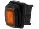 ROCKER  SPST  pol  2  OFF-ON  16A/12VDC  oranžová  IP65  LED 12VDC