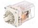 Relé  elektromagnetické  3PDT  24VDC  10A  průmyslové  Řada  R15