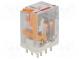 Relé  elektromagnetické  3PDT  Ucívky 120VAC  10A/250VAC  20A