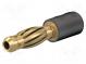 Adaptér  banánek 4mm  25A  30VAC  60VDC  černá  neizolované  24,5mm