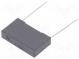 Kondenzátor  polyesterový  1uF  160VAC  250VDC  Rozteč  22,5mm  ±5%
