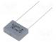 Kondenzátor  polyesterový  4,7nF  220VAC  630VDC  Rozteč  10mm