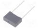 Kondenzátor  polyesterový  22nF  250VAC  1kVDC  Rozteč  15mm  ±10%