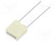Kondenzátor  polyesterový  220nF  63VAC  100VDC  Rozteč  5mm  ±10%