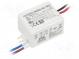 Napájecí zdroj  spínaný  LED  3W  3÷12VDC  350mA  90÷264VAC  IP66