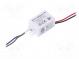 Napájecí zdroj  spínaný  LED  4W  3÷12VDC  350mA  90÷264VAC  IP65