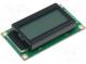 Zobrazovač  LCD  alfanumerický  STN Positive  8x2  šedá  LED