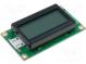 Zobrazovač  LCD  alfanumerický  STN Positive  8x2  šedá  LED