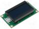 Zobrazovač  LCD  alfanumerický  FSTN Negative  8x2  černá  LED