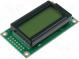 Zobrazovač  LCD  alfanumerický  STN Positive  8x2  zelená  LED