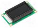 Zobrazovač  LCD  alfanumerický  VA Negative  8x2  LED  Znak 5,56mm
