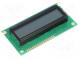 Zobrazovač  LCD  alfanumerický  STN Positive  16x2  šedá  LED