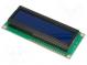 Zobrazovač  LCD  alfanumerický  STN Negative  16x2  modrá  LED