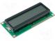 Zobrazovač  LCD  alfanumerický  FSTN Positive  16x2  žlutá  LED