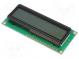 Zobrazovač  LCD  alfanumerický  STN Positive  16x2  zelená  LED