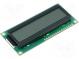 Zobrazovač  LCD  alfanumerický  FSTN Positive  16x2  šedá  LED
