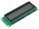 Zobrazovač  LCD  alfanumerický  FSTN Positive  16x2  zelená  LED