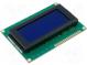 Zobrazovač  LCD  alfanumerický  STN Negative  16x4  modrá  LED