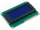 Zobrazovač  LCD  alfanumerický  STN Negative  16x4  modrá  LED