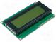 Zobrazovač  LCD  alfanumerický  STN Positive  20x4  zelená  LED